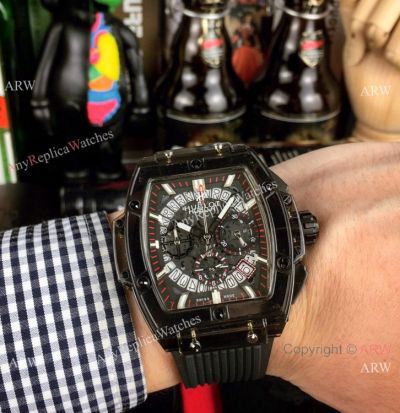 Best Replica Hublot Big Bang Black Unico Sapphire VK Chronograph Watch